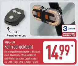 Aldi Nord RIDE+GO Fahrradrücklicht Angebot