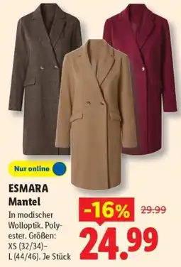 Lidl ESMARA Mantel Angebot