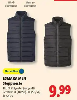 Lidl ESMARA MEN Steppweste Angebot