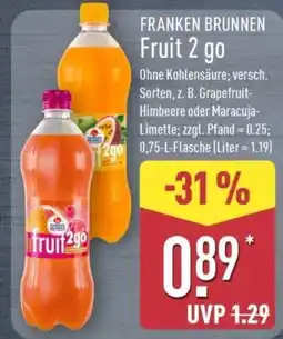 Aldi Nord FRANKEN BRUNNEN Fruit 2 go Angebot