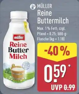 Aldi Nord MÜLLER Reine Buttermilch Angebot