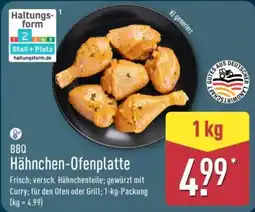 Aldi Nord BBQ Hähnchen-Ofenplatte Angebot