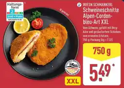 Aldi Nord WIESN SCHMANKERL Schweineschnitte Alpen-Cordon-bleu-Art XXL Angebot