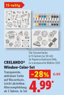 Lidl CRELANDO Window-Color-Set Angebot