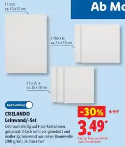 Lidl CRELANDO Leinwand/-Set Angebot
