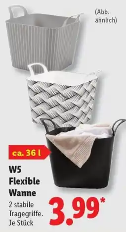 Lidl W5 Flexible Wanne Angebot