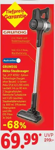 Lidl GRUNDIG Akku-Staubsauger Angebot