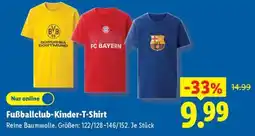 Lidl Fußballclub-Kinder-T-Shirt Angebot