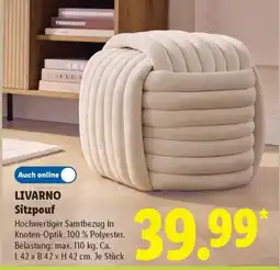Lidl LIVARNO Sitzpouf Angebot