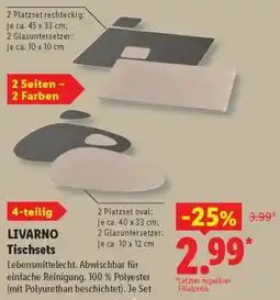 Lidl LIVARNO Tischsets Angebot