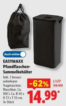 Lidl EASYMAXX Pfandflaschen-Sammelbehälter Angebot