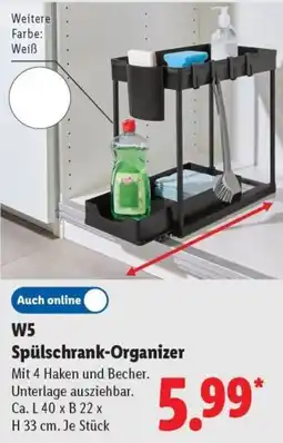 Lidl W5 Spülschrank-Organizer Angebot