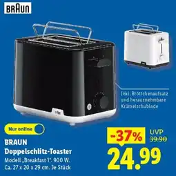 Lidl BRAUN Doppelschlit-Toast Angebot