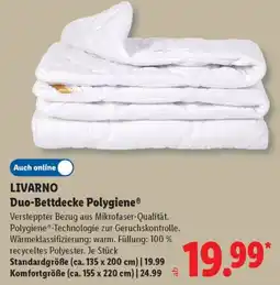 Lidl LIVARNO Duo-Bettdecke Polygiene® Angebot