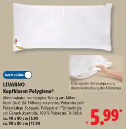 Lidl LIVARNO Kopfkissen Polygiene® Angebot