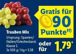 Lidl Trauben Mix Angebot