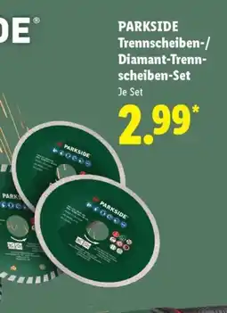 Lidl PARKSIDE Trennscheiben-/Diamant-Trennscheiben-Set Angebot