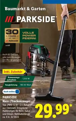 Lidl PARKSIDE Nass-/Trockensauger Angebot