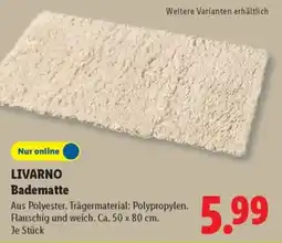 Lidl LIVARNO Badematte Angebot