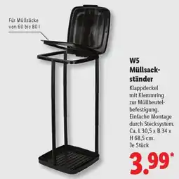 Lidl W5 Müllsack-ständer Angebot