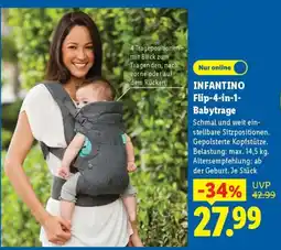 Lidl INFANTINO Flip-4-in-1-Babytrage Angebot