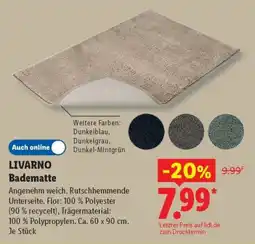 Lidl LIVARNO Badematte Angebot