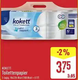 Aldi Nord KOKETT Toilettenpapier Angebot
