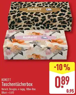 Aldi Nord KOKETT Taschentücherbox Angebot