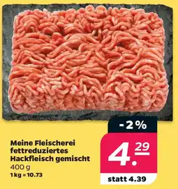 Netto Meine Fleischerei fettreduziertes Hackfleisch gemischt Angebot