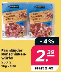 Netto Farmländer Rohschinkenwürfel Angebot