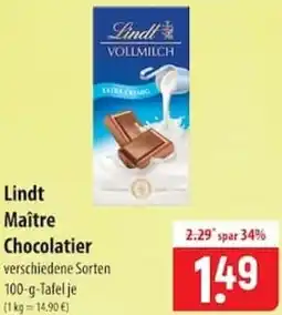 Famila Nord Ost Lindt Maître Chocolatier Angebot