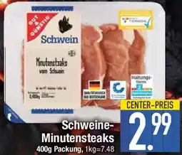 E-Center Schweine Minutensteaks Angebot