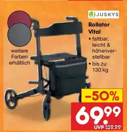 Netto Marken-Discount JUSKYS Rollator Vital Angebot