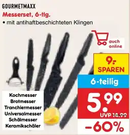 Netto Marken-Discount GOURMETMAXX Messerset, 6-tlg. Angebot