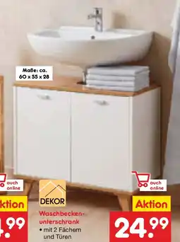 Netto Marken-Discount DEKOR Waschbeckenunterschrank Angebot