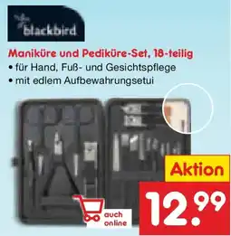 Netto Marken-Discount blackbird Maniküre und Pediküre-Set, 18-teilig Angebot