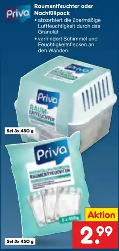 Netto Marken-Discount Priva Raumfeuchter Angebot