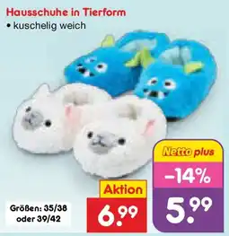 Netto Marken-Discount Hausschuhe in Tierform Angebot