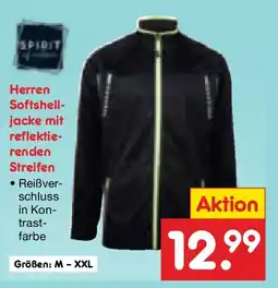 Netto Marken-Discount Herren Softshelljacke mit reflektierenden Streifen Angebot