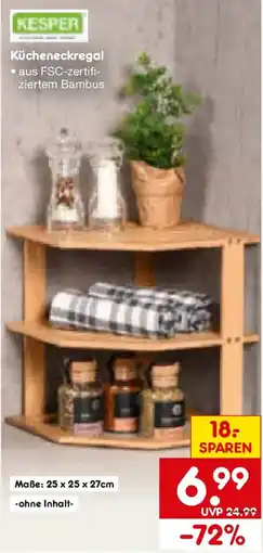 Netto Marken-Discount KESPER Kücheneckregal Angebot