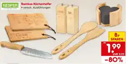 Netto Marken-Discount KESPER Bambus Küchenhelfer Angebot