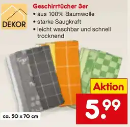 Netto Marken-Discount DEKOR Geschirrtücher Angebot