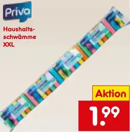 Netto Marken-Discount Priva Haushaltsschwämme XXL Angebot