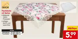 Netto Marken-Discount DEKOR Tischdecke mit Spitze Angebot