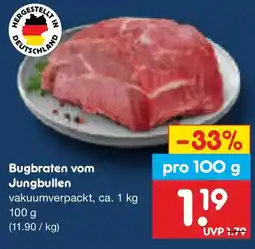 Netto Marken-Discount Bugbraten vom Jungbullen Angebot