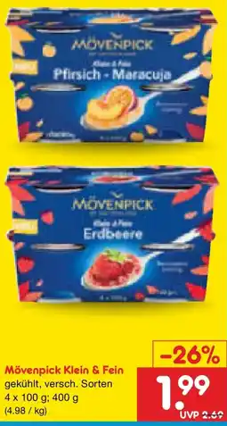 Netto Marken-Discount Mövenpick Klein & Fein Angebot