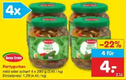 Netto Marken-Discount Beste Ernte Party Gurken Angebot