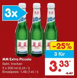 Netto Marken-Discount MM Extra Piccolo Sekt, trocken Angebot