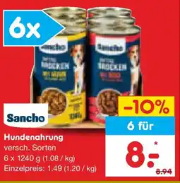 Netto Marken-Discount Sancho Hundenahrung Angebot