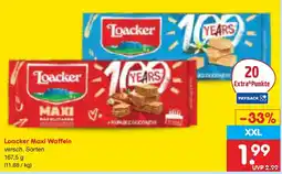 Netto Marken-Discount Loacker Maxi Waffeln Angebot